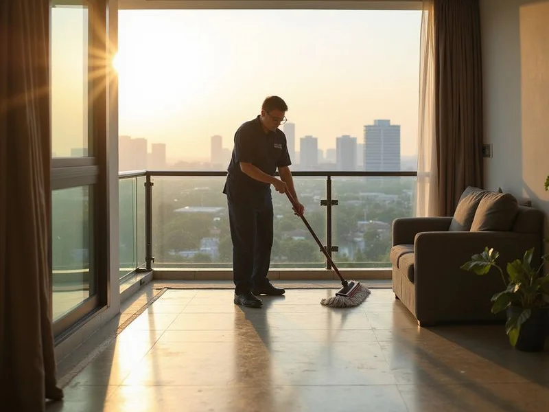 Balcony cleaning