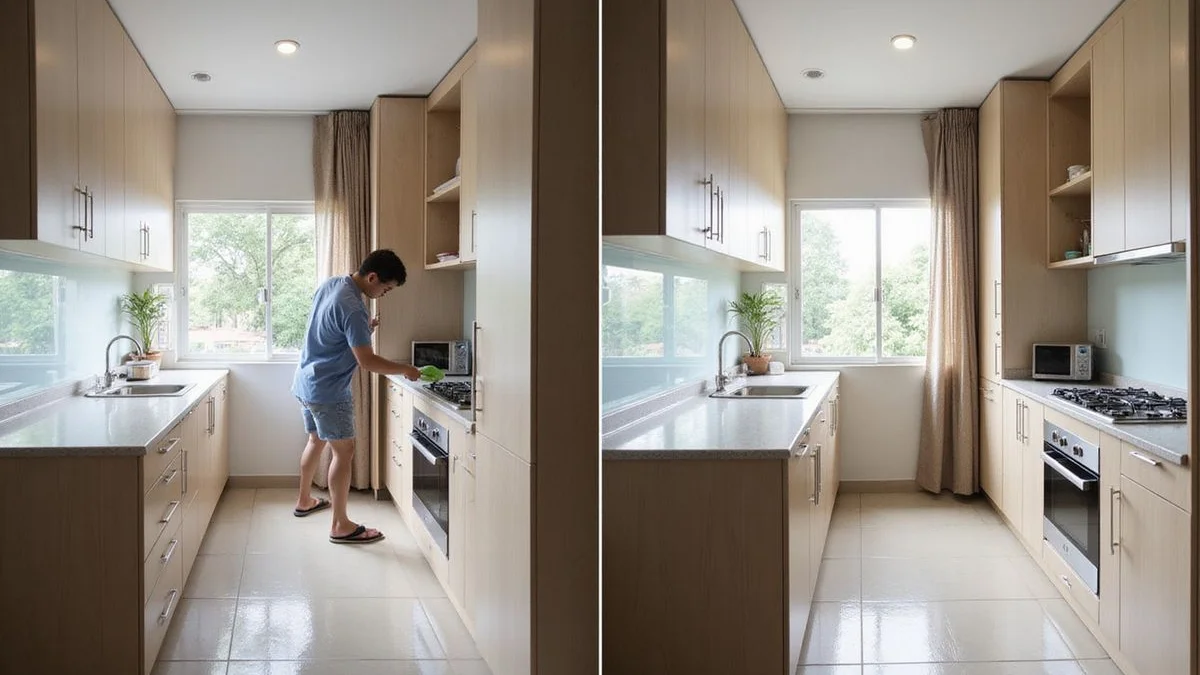 Routine vs move-out cleaning comparison